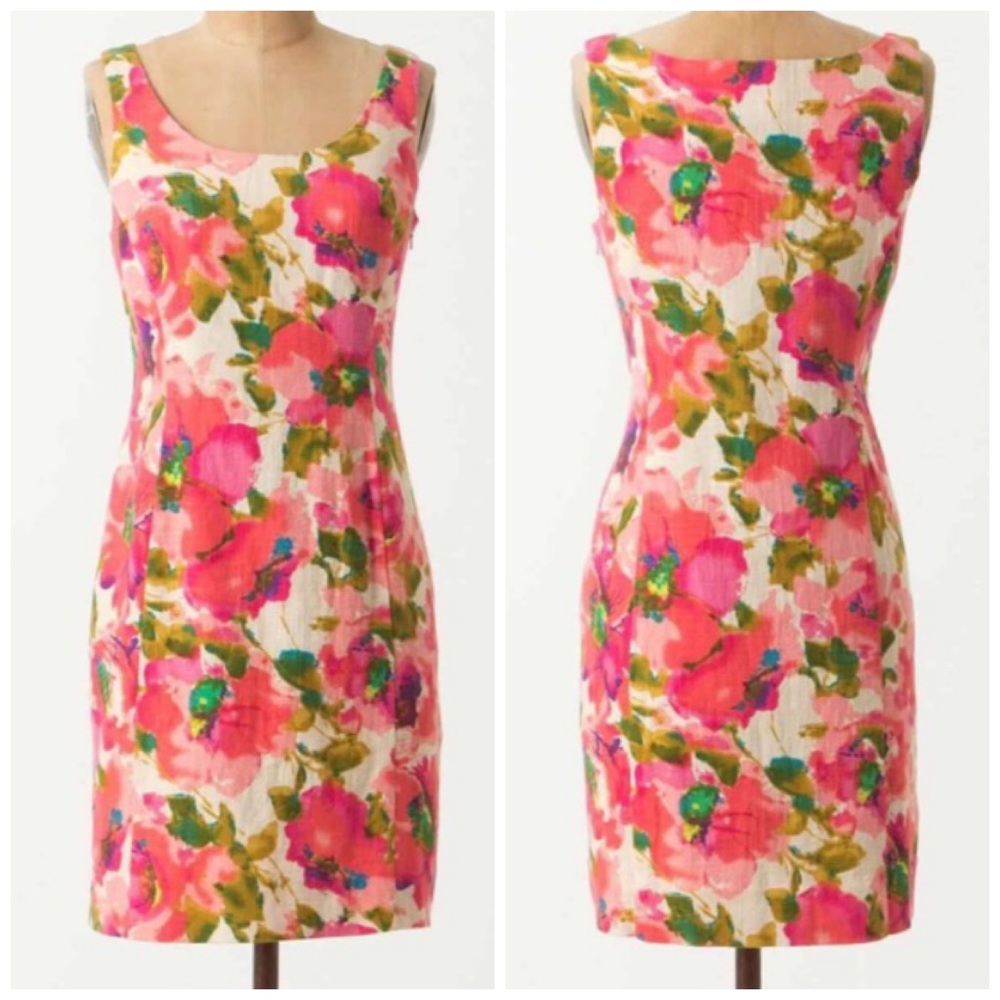 Anthropologie Postmark Blushing Olena Dress - Picture 1 of 4