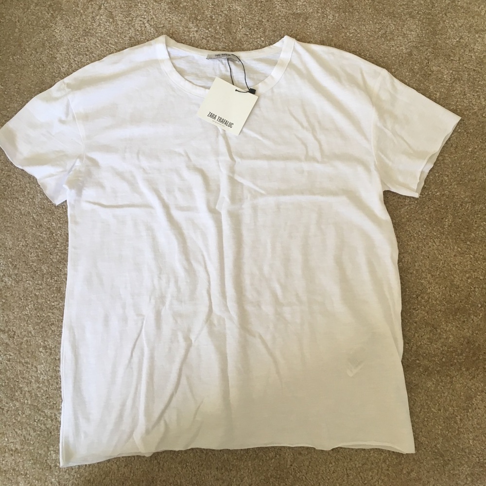 Zara white Tee