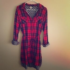 Comfy Plaid Shirtdress Comfy Plaid Shirtdress