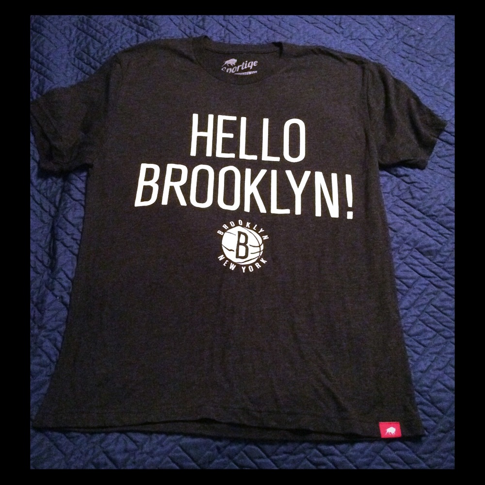 Retro style Brooklyn t-shirt, dark grey