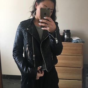 Urban outfitter faux leather jacket