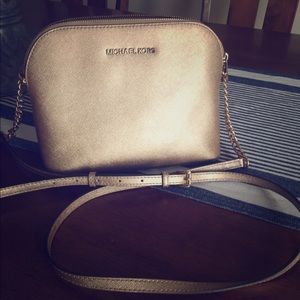 Michael Kors Gold Cindy crossbody
