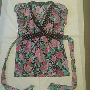 Maurice's Tie back floral top