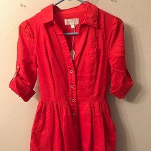 Anthropologie Moulinette Soeurs Red Dress Size 0