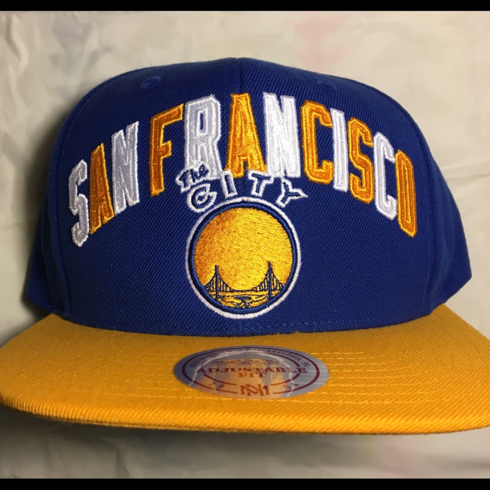 🆕Tri-pop Team World Mark Snapback- GS Warriors