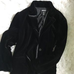 DKNY velvet blazer