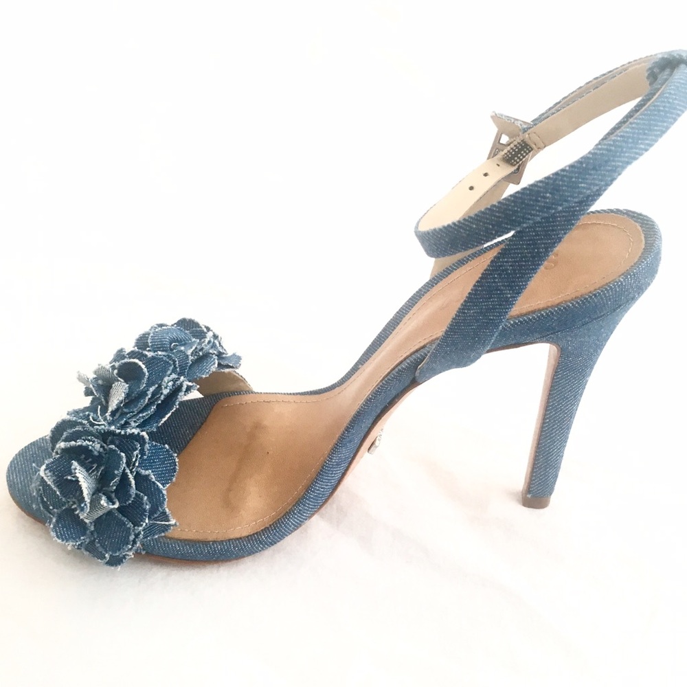 Schutz Aida Denim Sandal