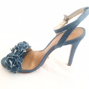 Schutz Aida Denim Sandal