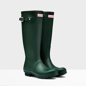 Green Hunter Boots - Women's Tall