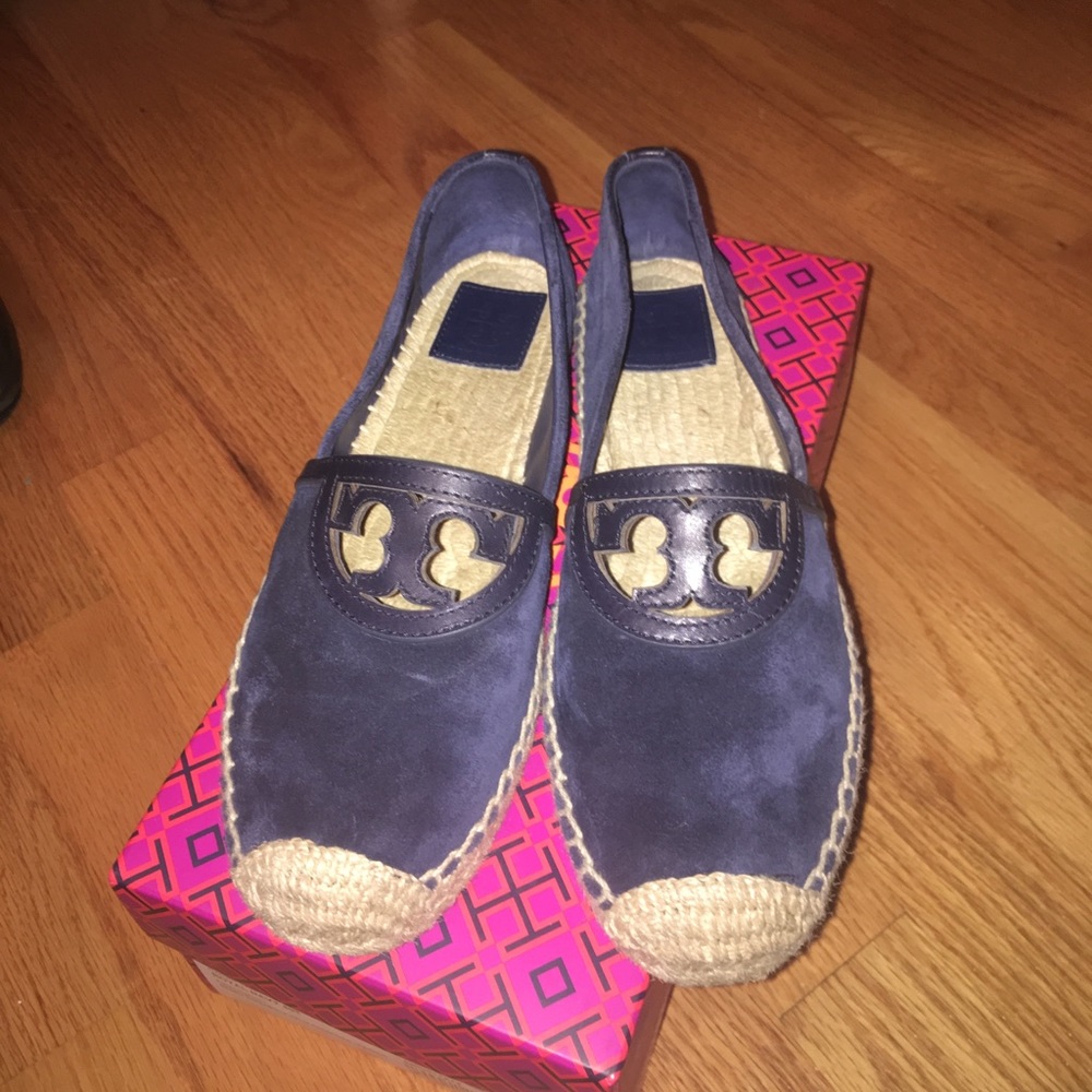 Tory burch suede espadrilles