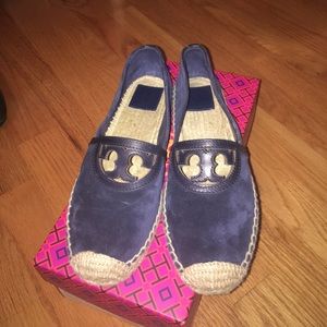 Tory burch suede espadrilles