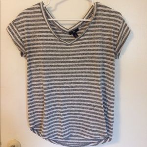 Striped gray white shirt Striped gray white shirt