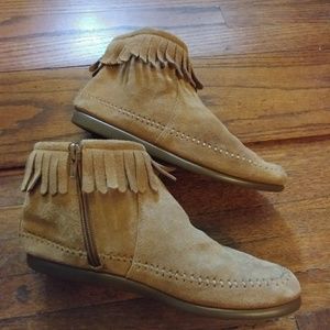 Aerosoles leather (suede) moccasin booties