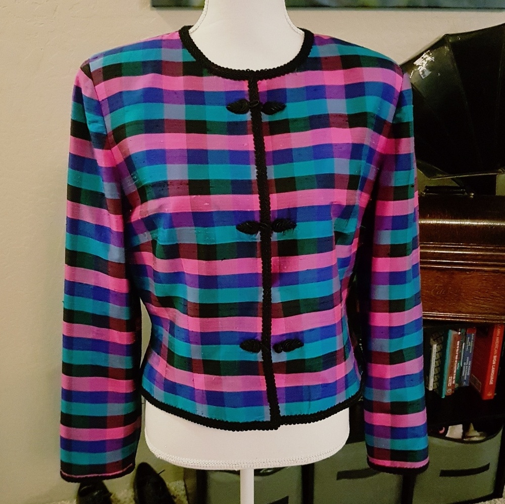 Vintage 80s Maggy London Blazer Jacket