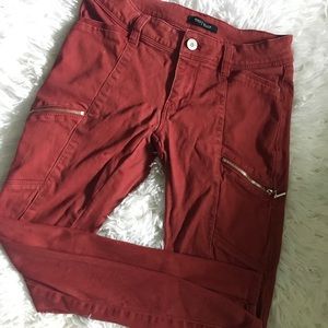 White House black market burnt red skinnies