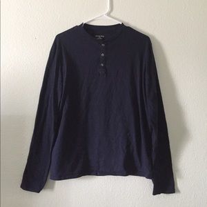 Men's navy blue long sleeve