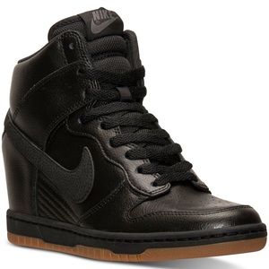 Nike Leather Dunk Sky black hi sneakers