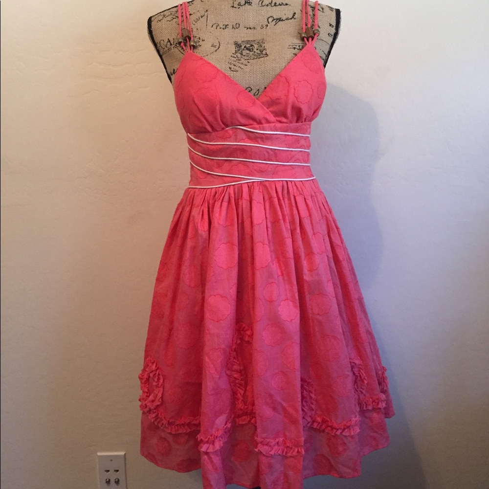 Sold! XOXO coral/pink dress size M