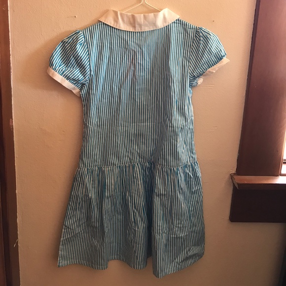 Girls collared blue dress - Picture 2 of 2