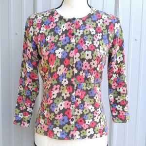 Talbots Rose Floral Sweater