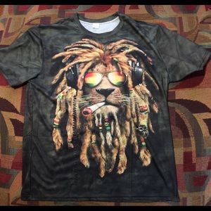 Rasta lion shirt