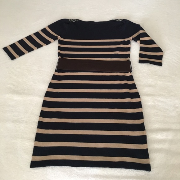 NWOT {Pink Rose} Sweater Dress with Belt - Picture 2 of 7
