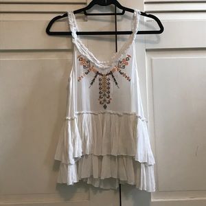 NEVER WORN Free People Flowy & Layered Tank