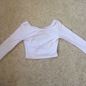 White crop top