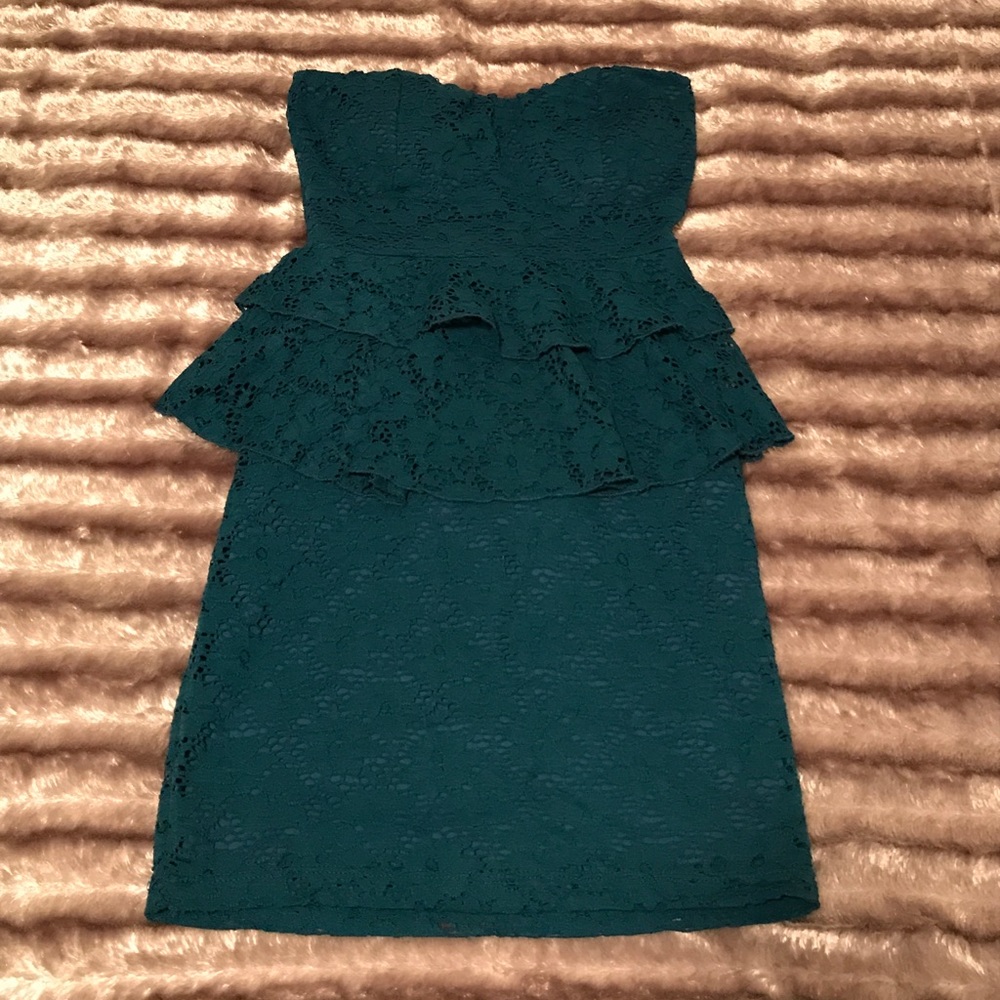Strapless Lace Dress