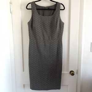 The Limited Sleeveless Polkadot Sheath Dress