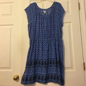 Blue paisley dress from Old Navy