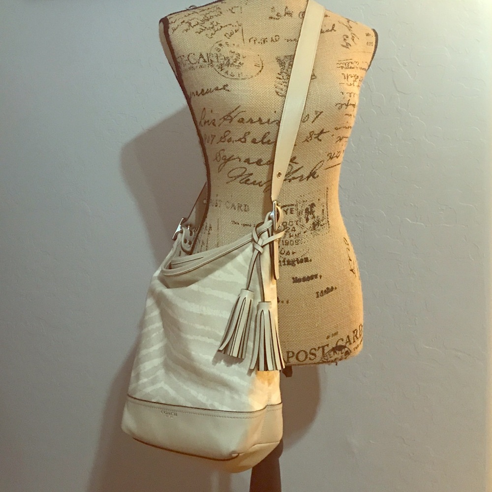 Coach cream purse