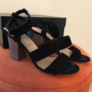 J crew block heel sandals