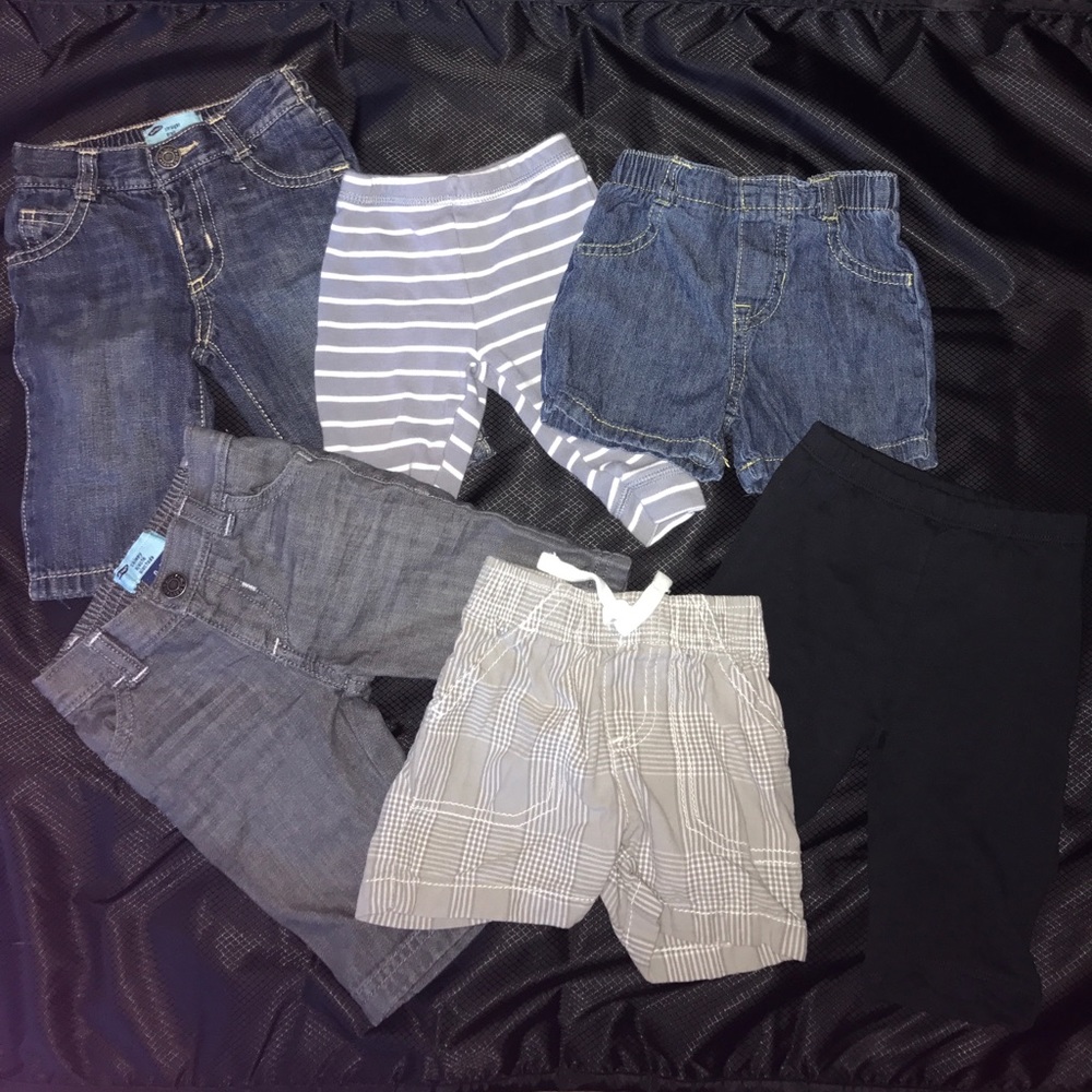 6 pairs of baby boy bottoms