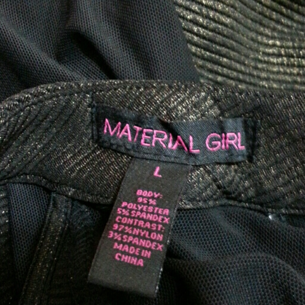 MATERIAL GIRL Sexy Longsleeves Short Top. NWOT - Picture 4 of 4