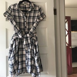 **SALE*** Anthropologie Fall Plaid Linen Dress
