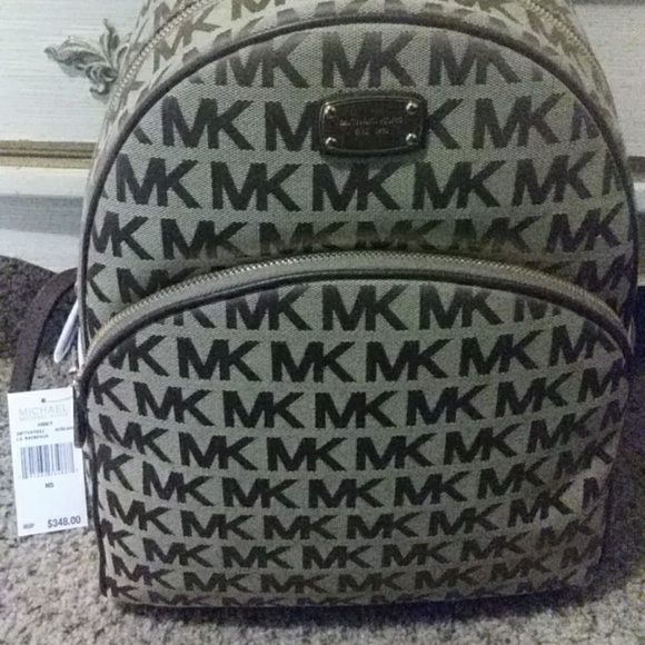 Brand New Michael Kors Abbey Tan Backpack main image 5