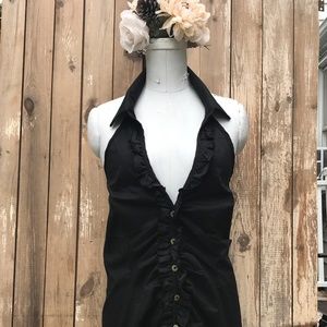 Black Halter Top