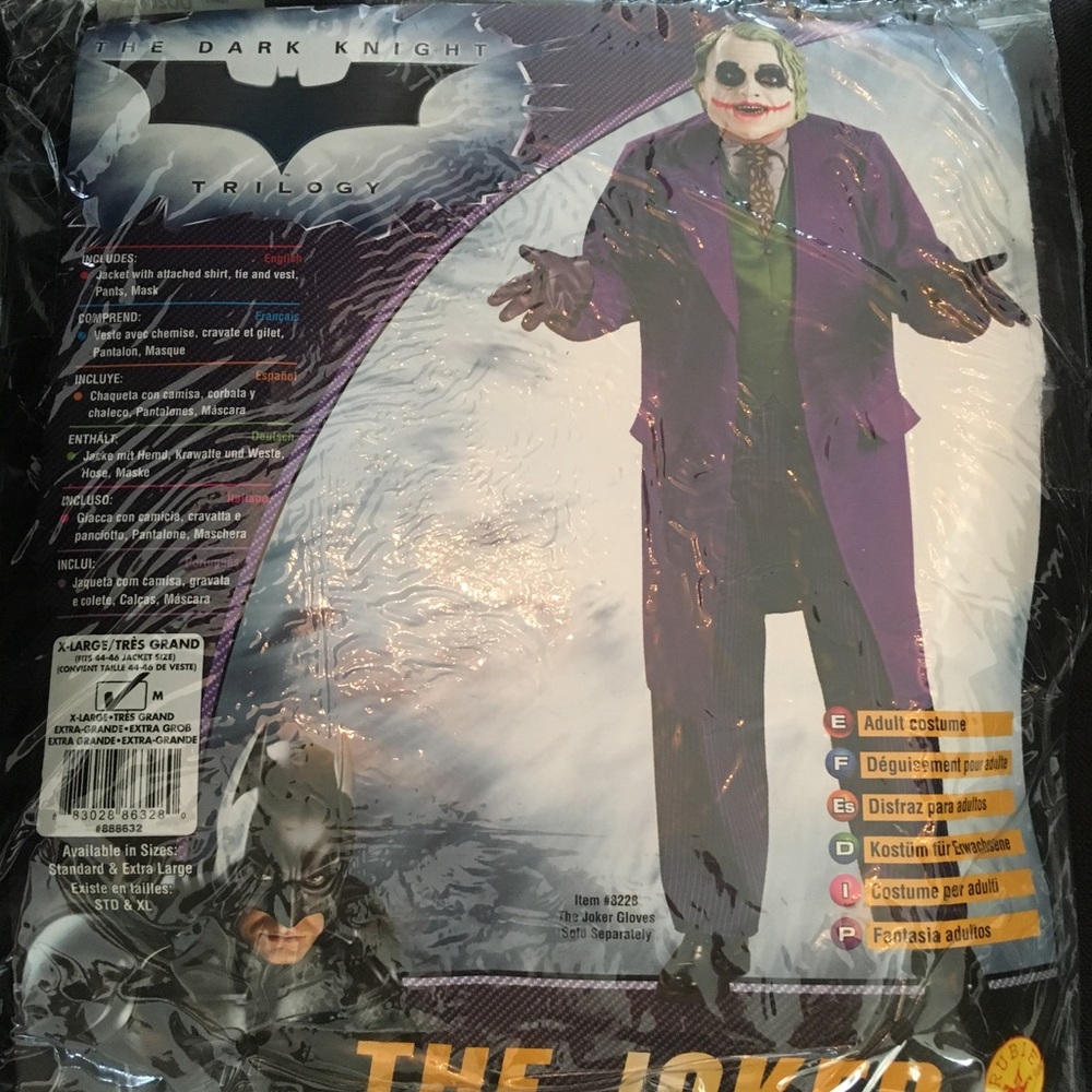 Men's The Joker Costume XL