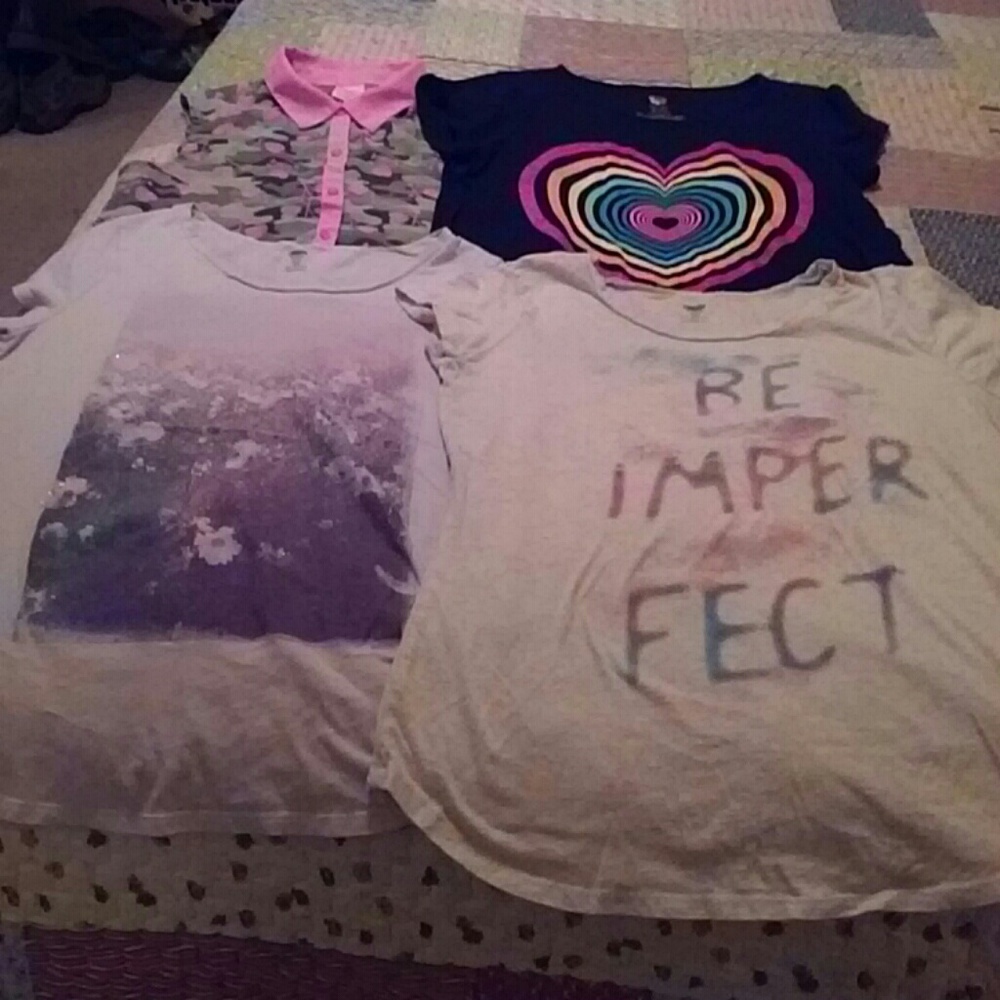 Lot of 4 girls tops