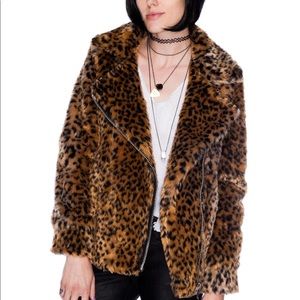Unif Donna leopard fur coat