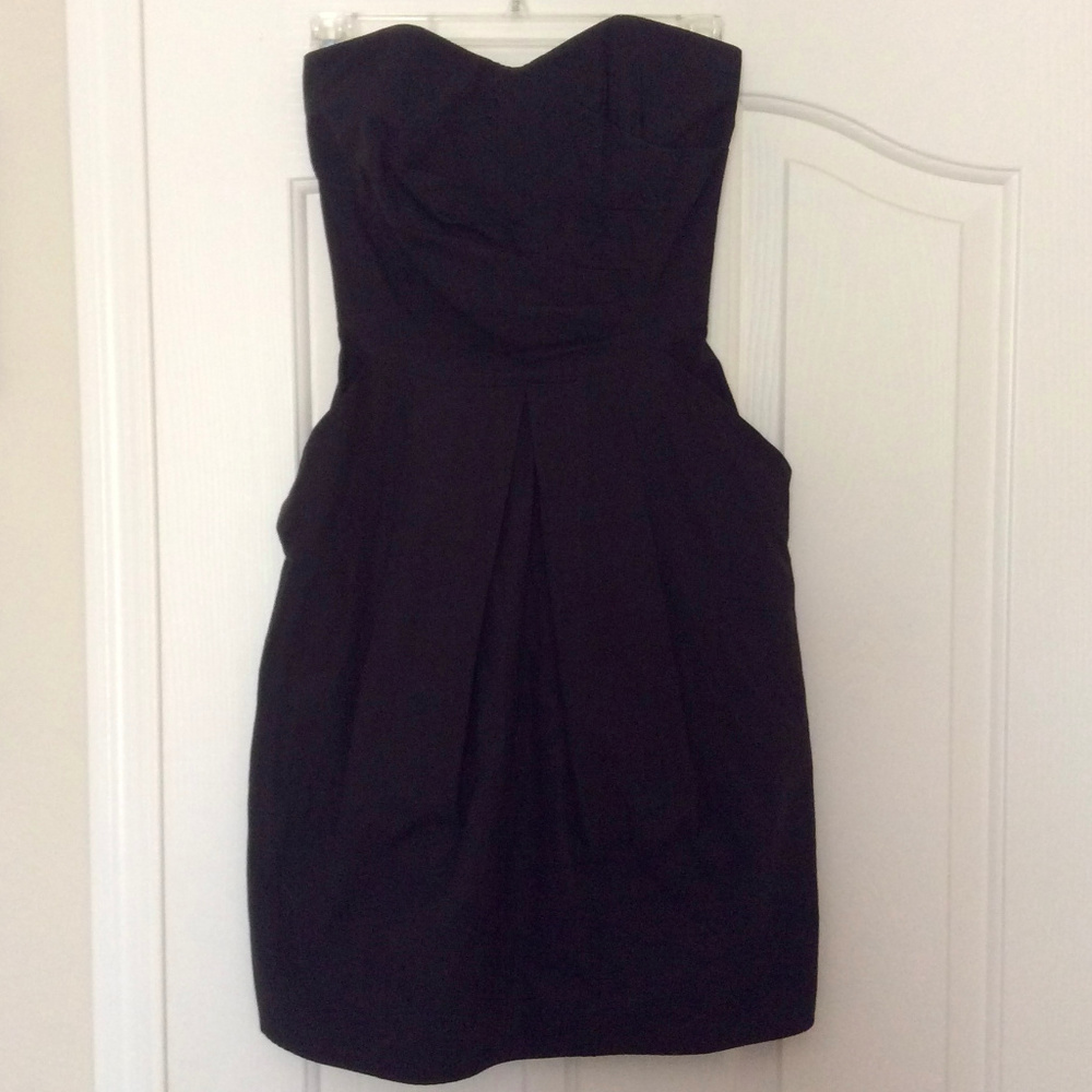 Hache strapless mini dress