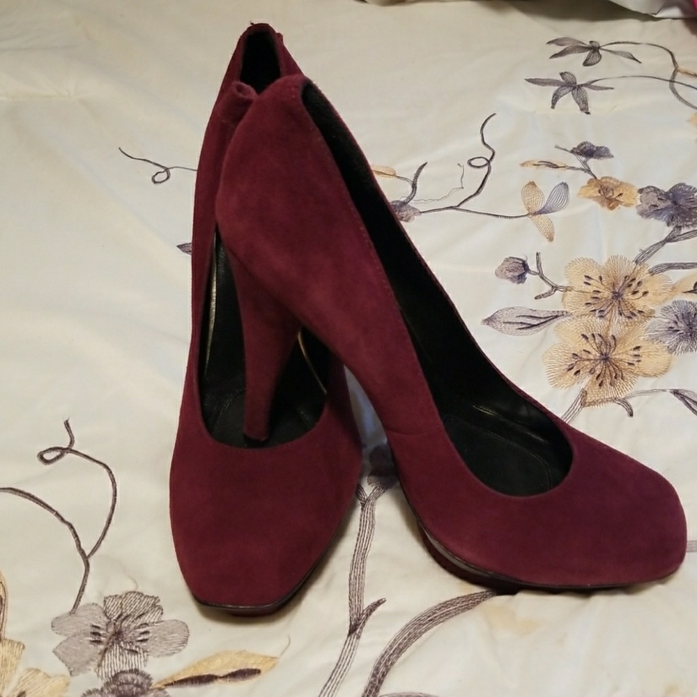 Pick 5 / $30.00 Burgundy Playform Heels