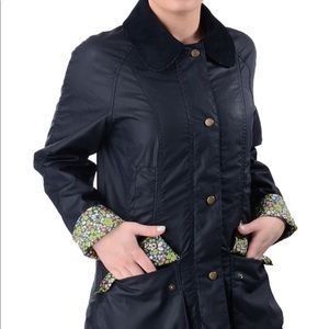 BARBOUR • HOPE BEADNELL WAXED JACKET • NAVY