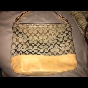 Brown coach purse