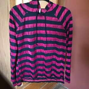 Wallflower extra-large sheer hooded blouse