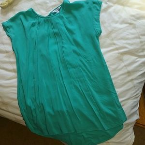 Cute, Blue/Green Rayon Top