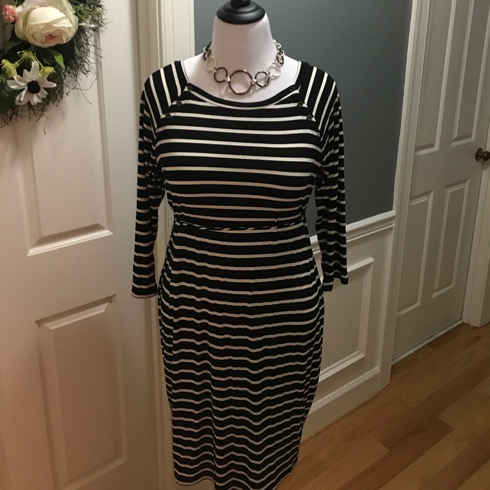 Motherhood Maternity Striped Dress