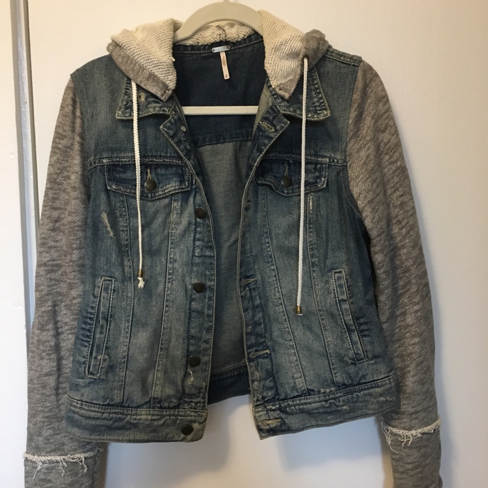 Free People Relaxed denim jacket