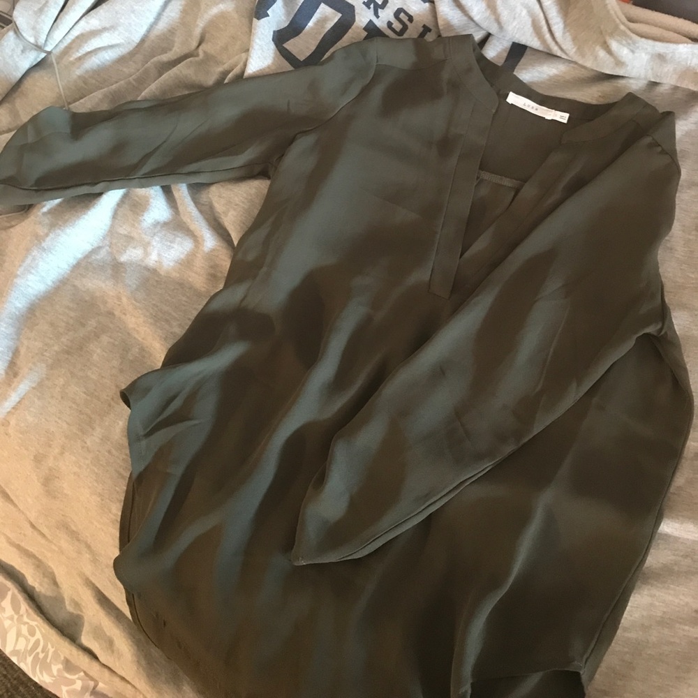 Lush army green dress shirt